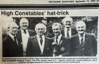 Bowling Competition winners v Edinburgh High Constables 1982
